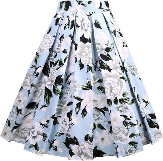 Floral Pleated Skirt obraz 3